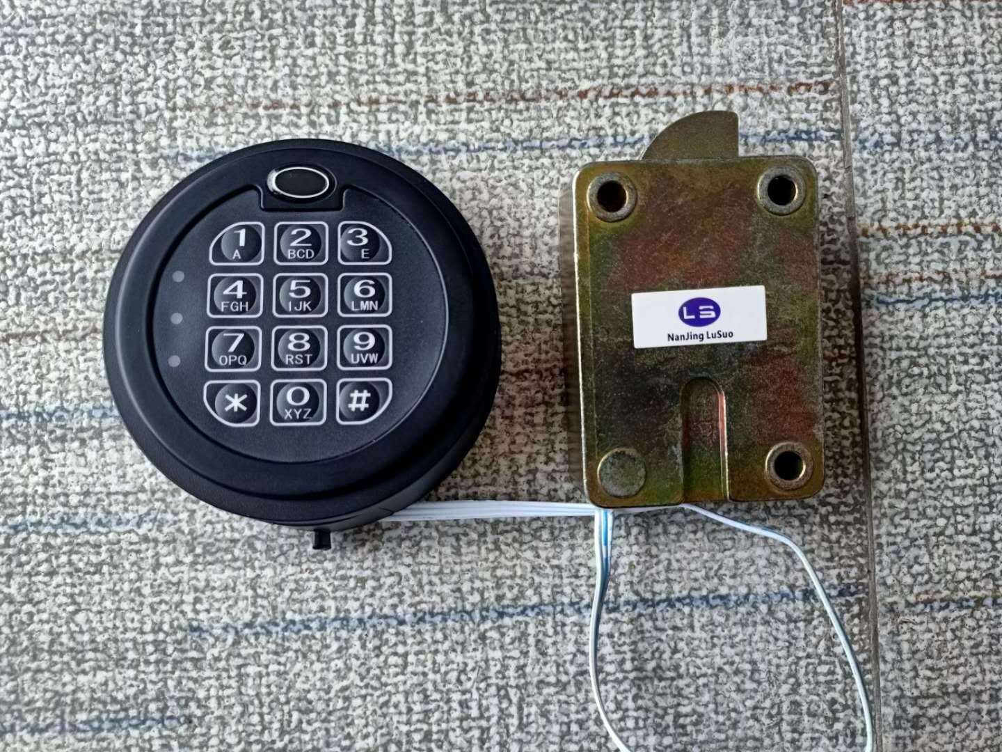 Black color Best sellers round Lamp electronic combination lock with cipher  for safe box, gun cabinet and cash register