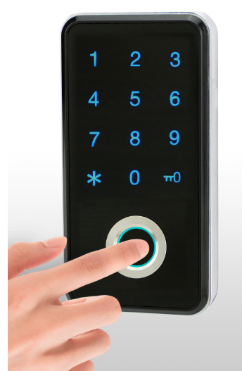 Three ways to unlock, password, fingerprint and card Simple electronic lock with fingerprint  for filing cabinet, locker, drawer