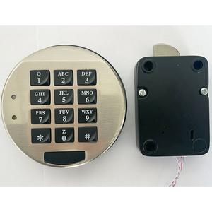 LS-035 Silvery metal panel, round Lamp electronic combination lock with cipher  for safe box, gun cabinet and jewelry