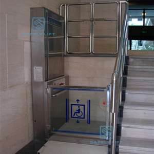 400kg Outdoor Stainless steel hydraulic home lift stairs lift platform wheelchair lift for disabled  people in Philippines