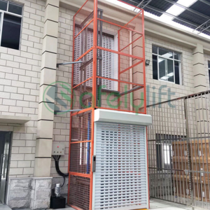 SAFELY 2023 New Guide rail goods lift  vertical freight elevator cargo lift elevator for sale