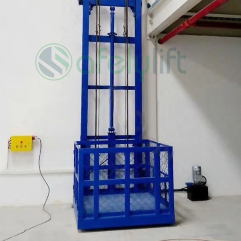 SAFELY 2023 New Guide rail goods lift  vertical freight elevator cargo lift elevator for sale