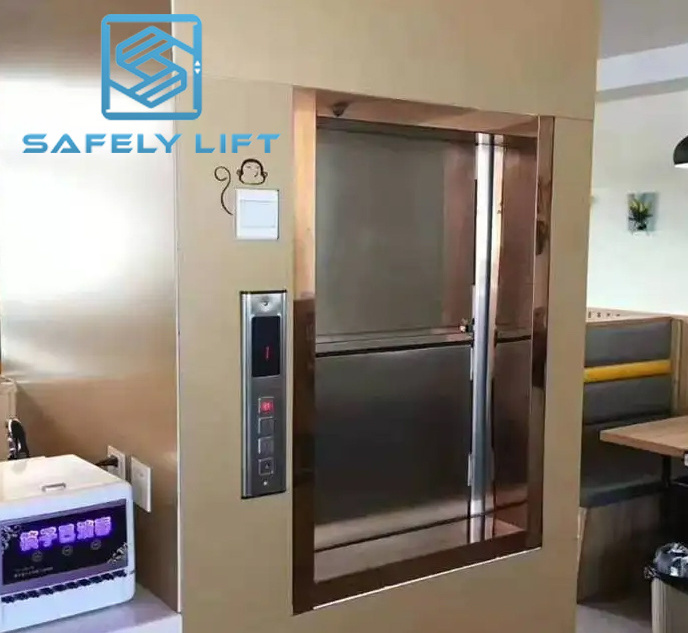 Hot Sale Factory Supply 100kg Food Lift Small Dumbwaiter Lift Restaurant elevator Freight Elevator For Kitchen Use