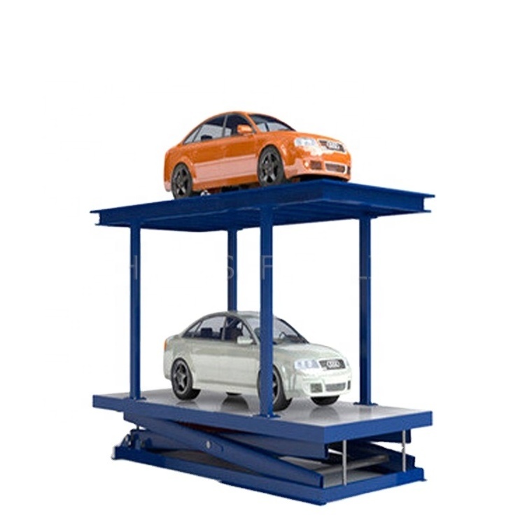 hydraulic car lift scissor Elevator Stationary Car Lift Scissor Car Parking Lift for Home Garages Stairs Pump