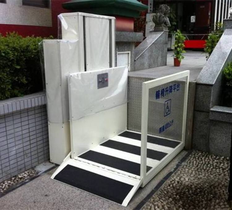 400kg Outdoor Stainless steel hydraulic home lift stairs lift platform wheelchair lift for disabled  people in Philippines