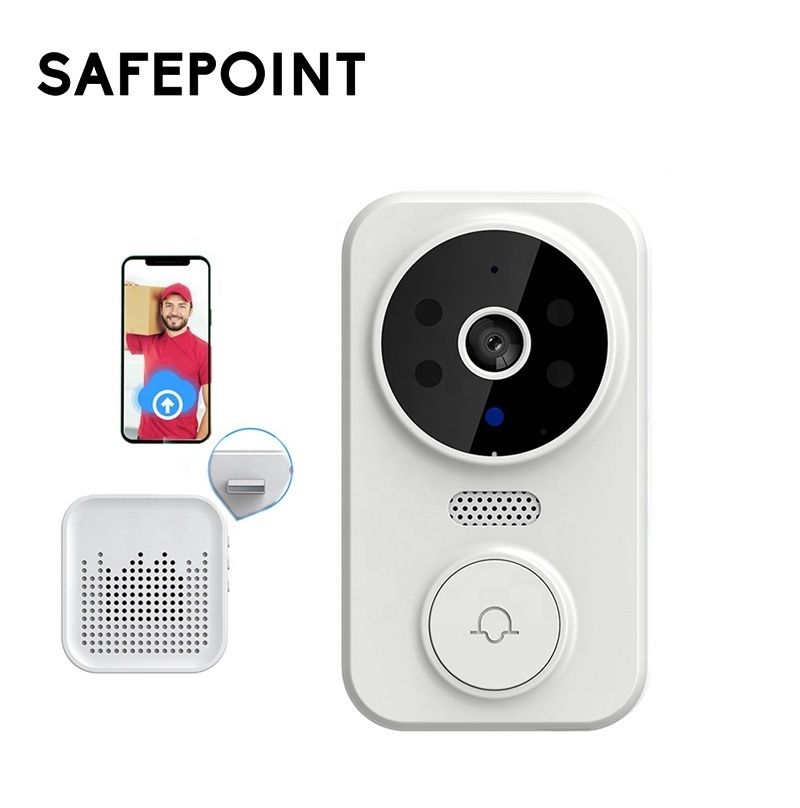 SAFEPOINT HSL001 Tuya Home Security Wireless Ring Doorbell Video Smart WiFi Doorbell with Camera Intercom Wireless Door bell