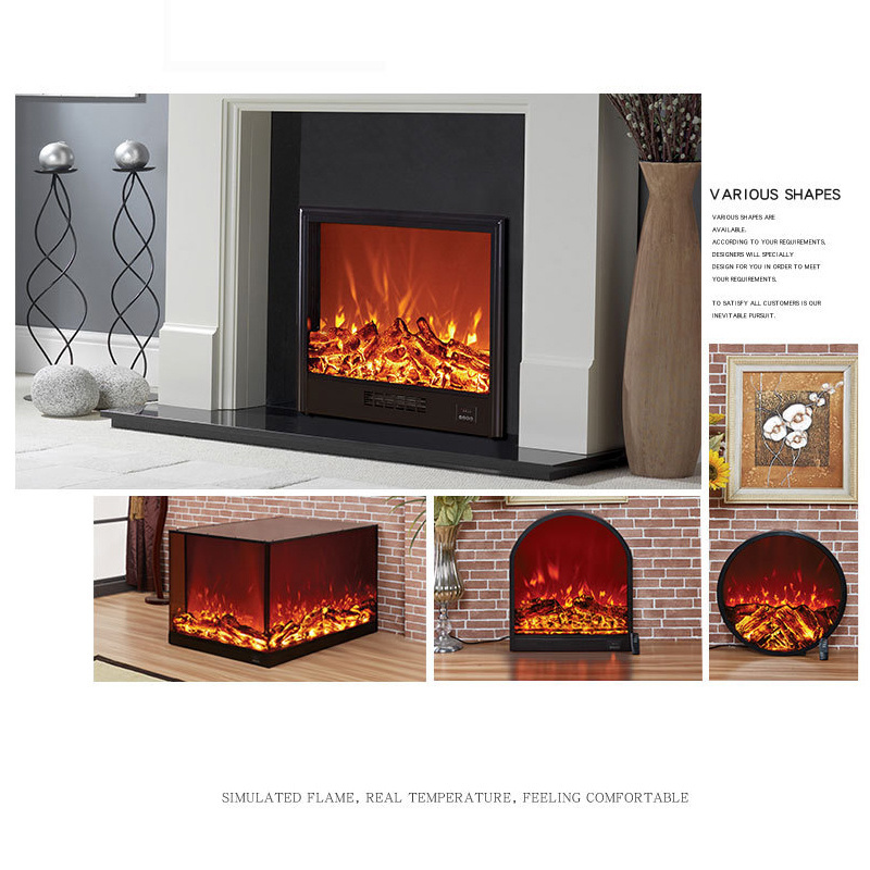 modern smart Indoor Heater Electric Fireplace American Panorama Flame Effect Inset Fireplace fireplace electric heater