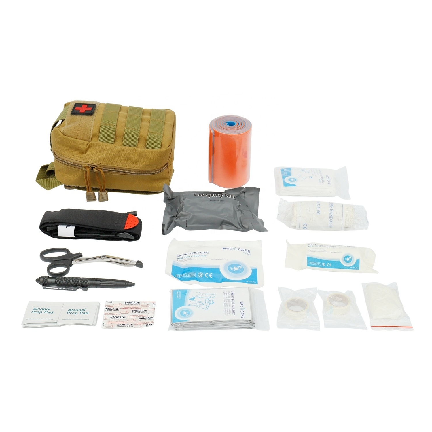 Professional  emergency first aid supplies kit  medical pack IFAK bag outdoor hiking camping survival  pouch