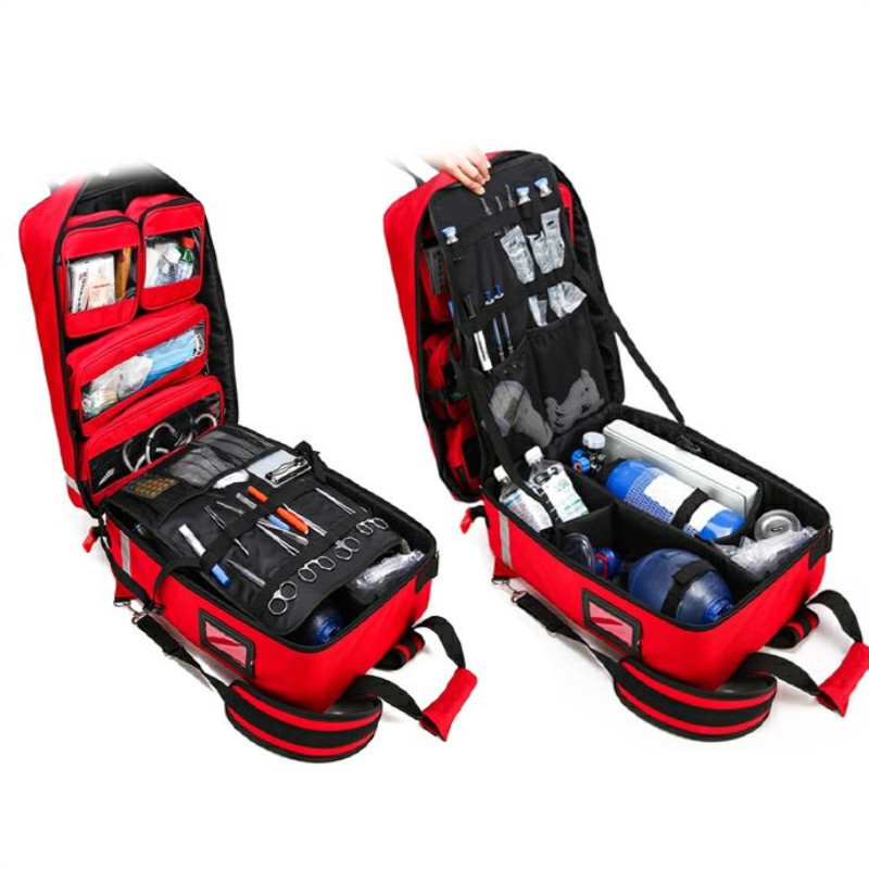 Wholesale High Quality Ambulance Trauma Kit First Aid bag  Emergency Rescue Bag Survival Backpack