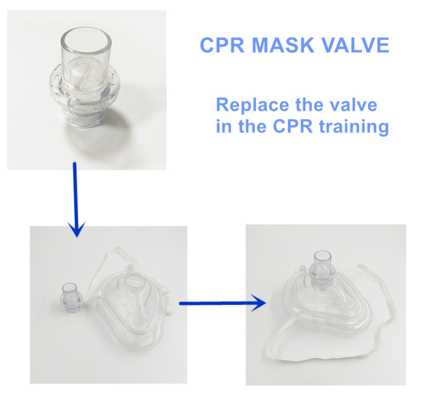 Replaceable Valve Training CPR mask one way valve for emergency Cardiopulmonary  Masks Cpr Mask Valve