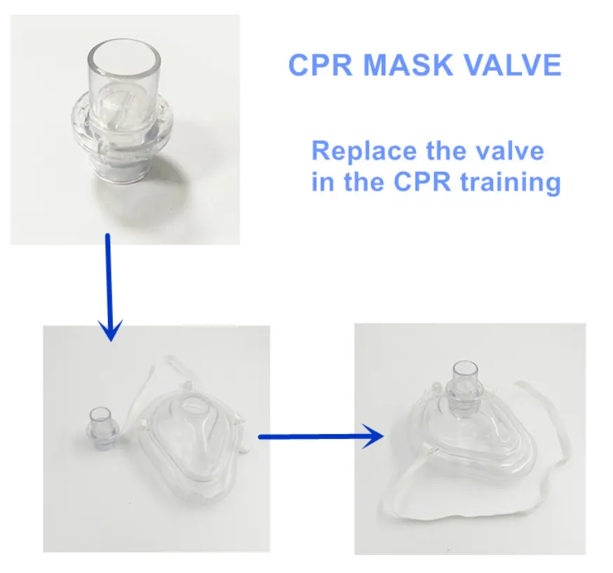 CPR Mask One Way Replaceable Valve For Training Accessory