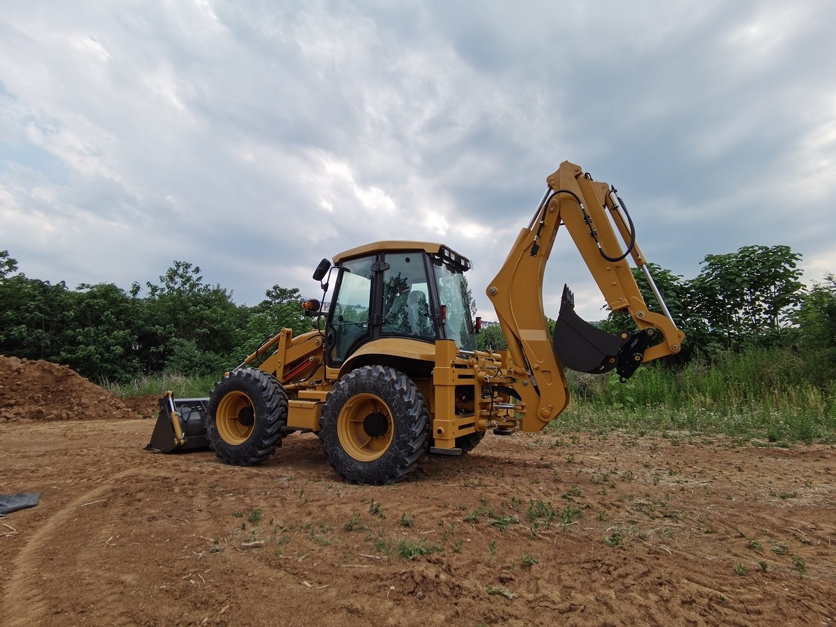 Articulated Small Compact Farm Garden Tractor Backhoe Loader Backhoe with Implements Breaker Auger Grapple