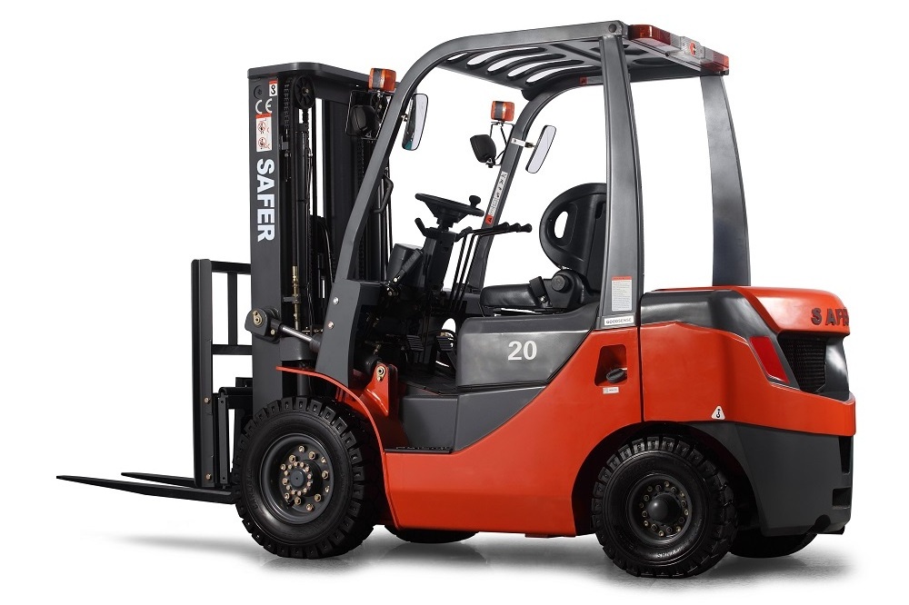 Material handing forklift 2ton SAFER hydraulic diesel forklift CPCD20 with CE approved automatic transmission 2ton lift truck