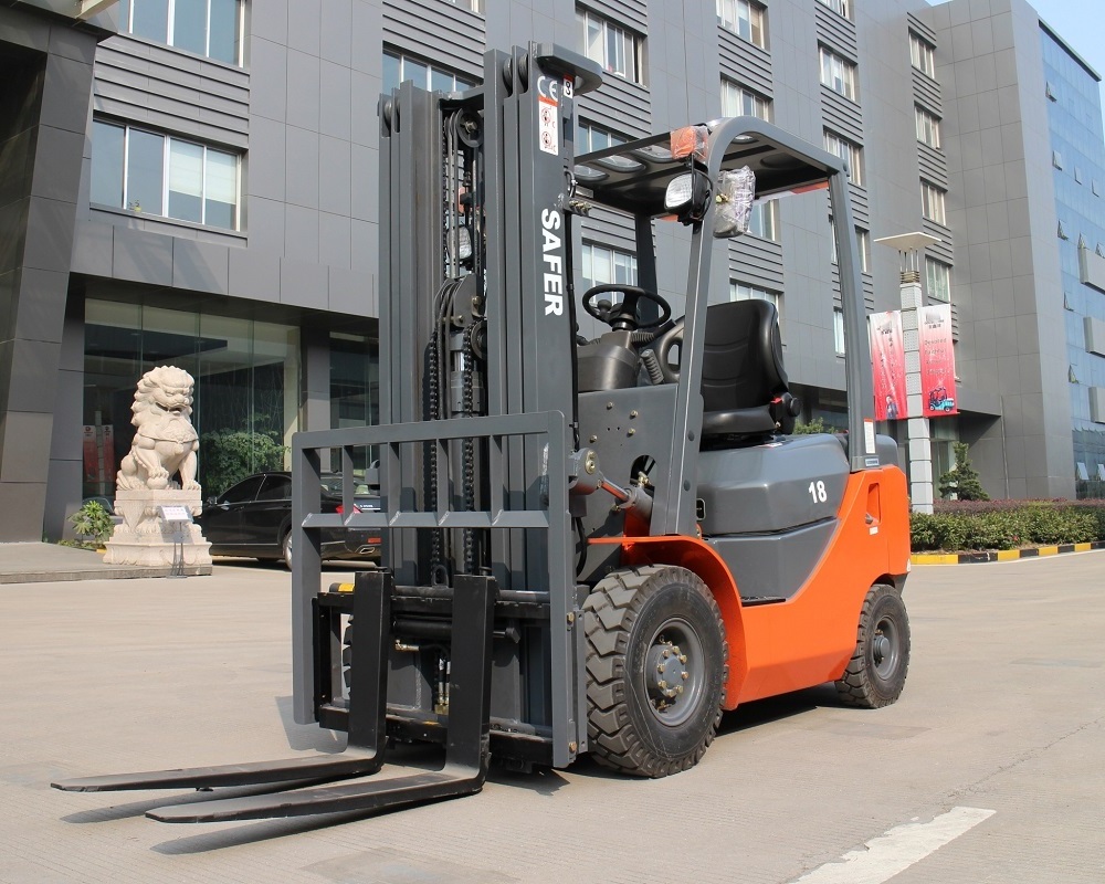 Material handing forklift 2ton SAFER hydraulic diesel forklift CPCD20 with CE approved automatic transmission 2ton lift truck