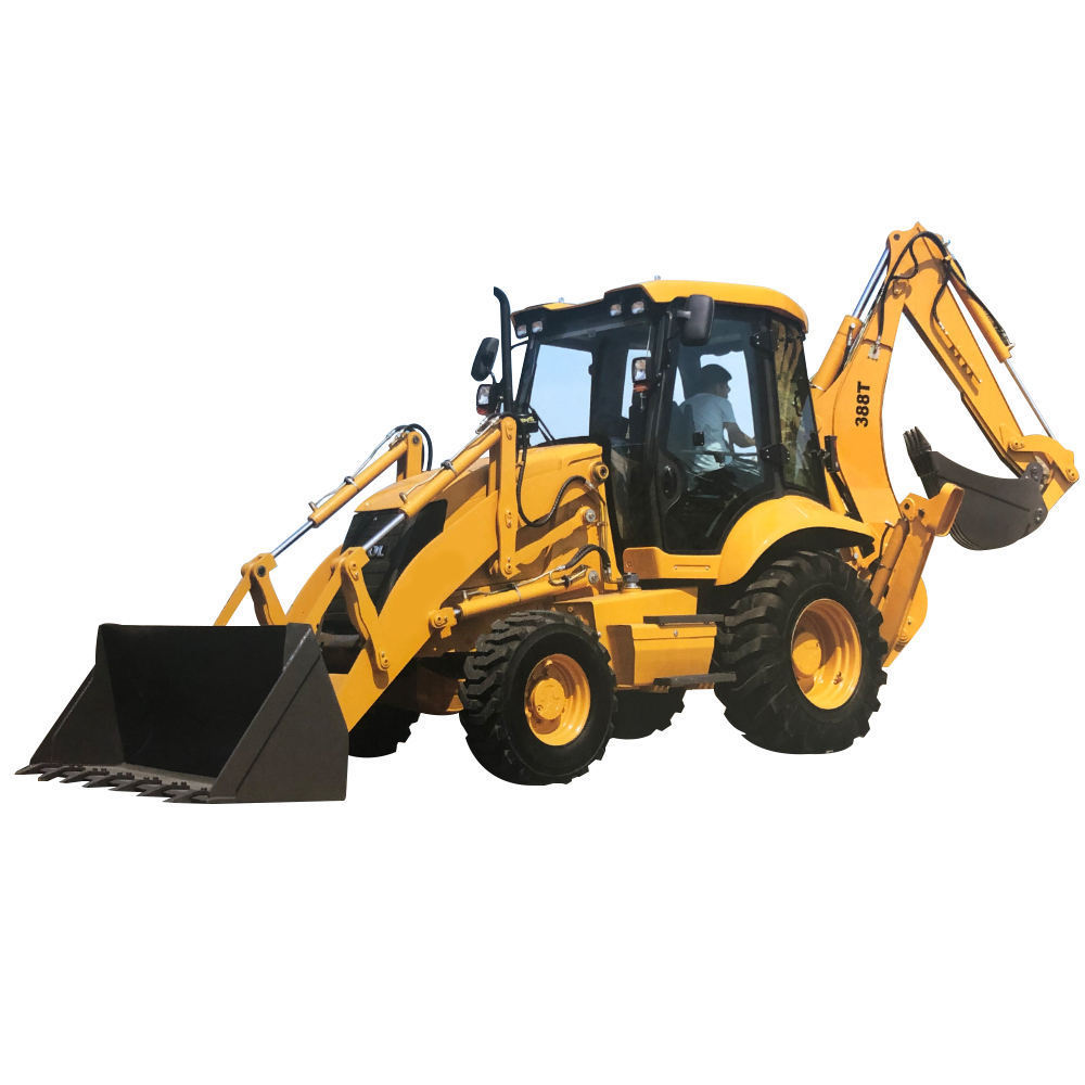 Compact Construction Excavator Backhoe Machine Price 4X4 Small Mini Front End Wheel Loader Backhoe with Rubber Tire and Tractor