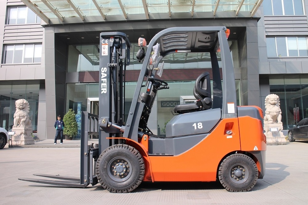 Material handing forklift 2ton SAFER hydraulic diesel forklift CPCD20 with CE approved automatic transmission 2ton lift truck