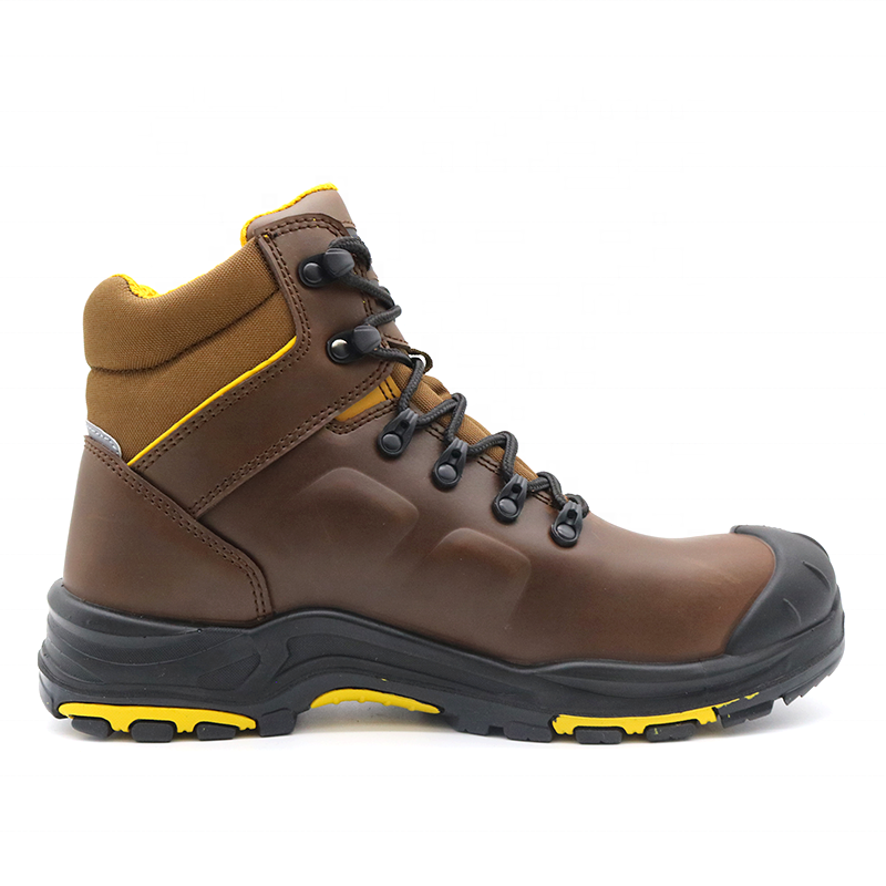 Tiger master high ankle HRO non-slip rubber out sole composite toe anti puncture S3 industrial safety boot waterproof