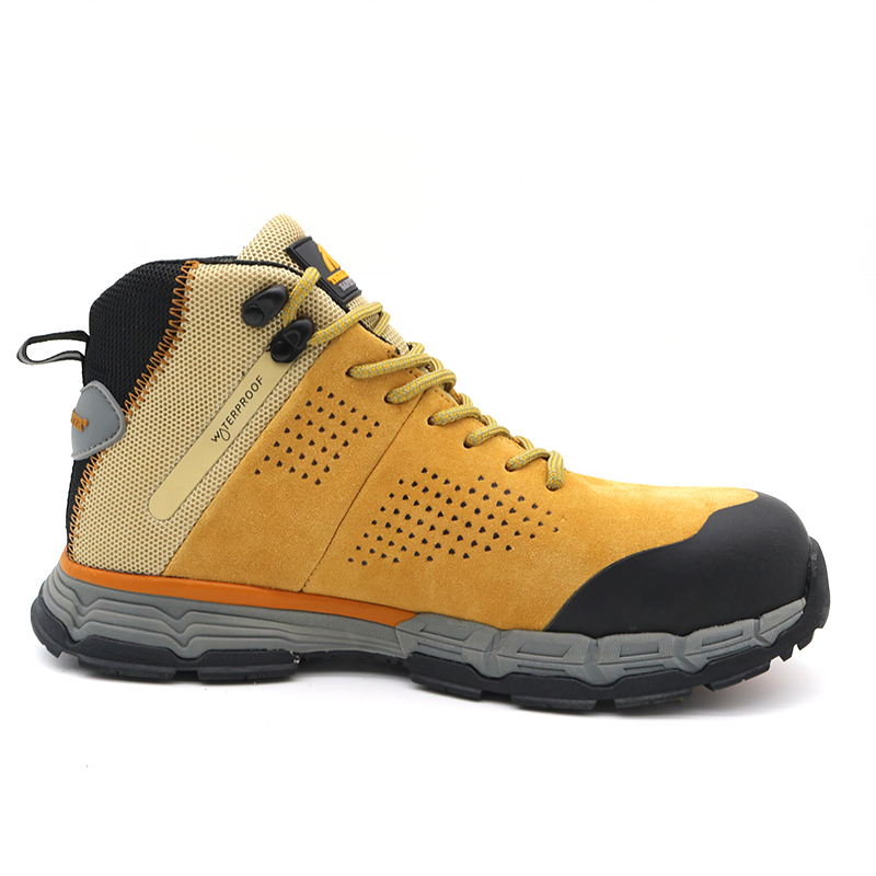 oil slip resistance puncture-proof safety shoes composite toe anti static light weight safety boots for men waterproof