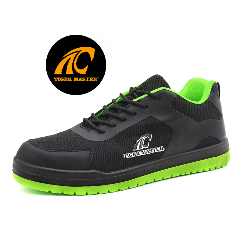 CE oil and slip resistance PU sole puncture-proof composite toe breathable safety shoes for women light weight