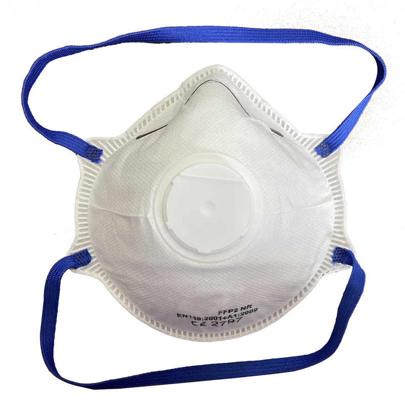 CE FFP2  standard custom logo three layers non woven fabric reusable construction site anti dust mask with valve