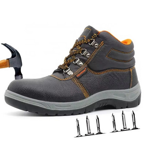 Anti slip oil resistant pu sole pu upper puncture proof men protection cheap working safety shoes with steel toe cap