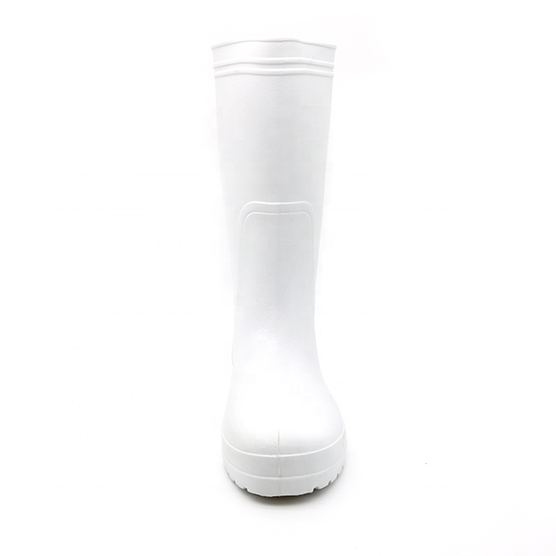 White oil resistant non slip EVA rubber boots waterproof light weight non safety eva foam boots