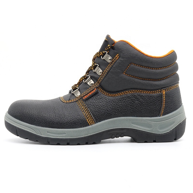 Anti slip oil resistant pu sole pu upper puncture proof men protection cheap working safety shoes with steel toe cap