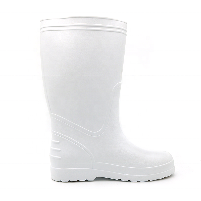 White oil resistant non slip EVA rubber boots waterproof light weight non safety eva foam boots