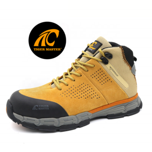 oil slip resistance puncture-proof safety shoes composite toe anti static light weight safety boots for men waterproof