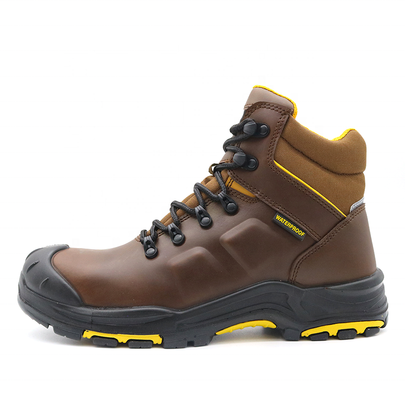 Tiger master high ankle HRO non-slip rubber out sole composite toe anti puncture S3 industrial safety boot waterproof