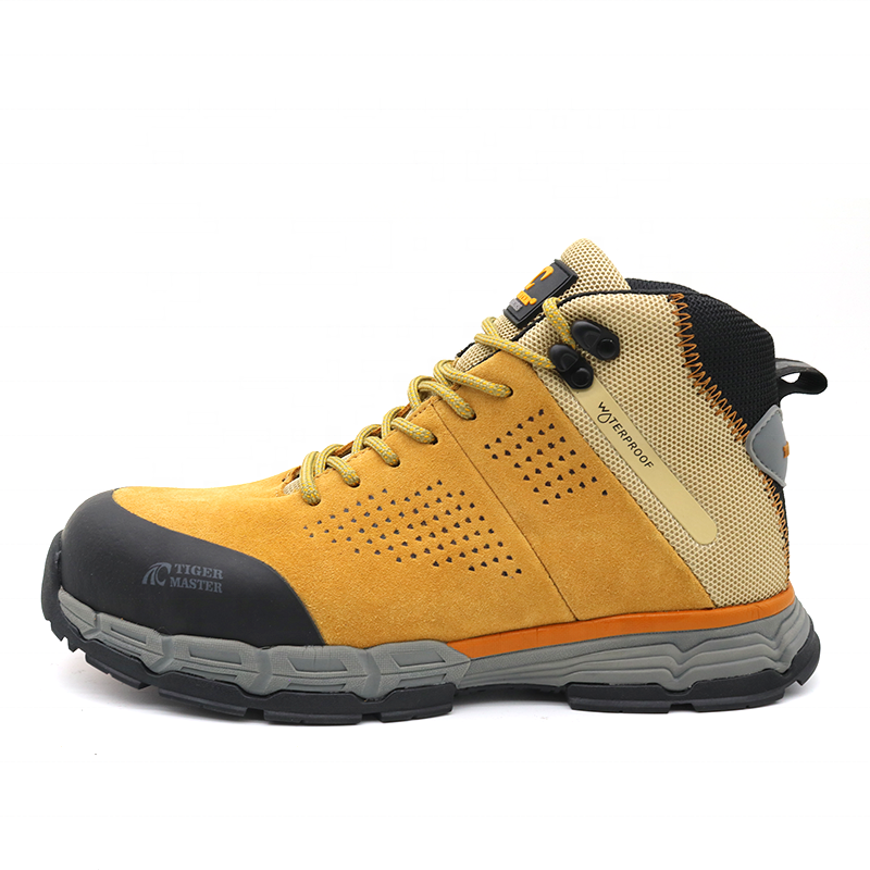 oil slip resistance puncture-proof safety shoes composite toe anti static light weight safety boots for men waterproof