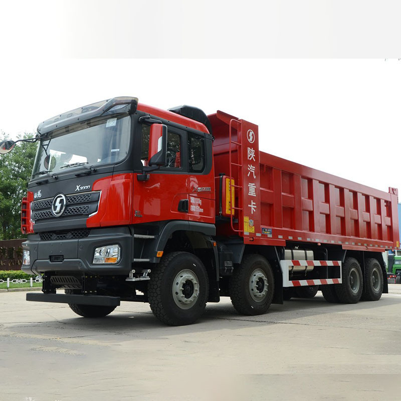 Shacman 8X4 Drive Type  Cargo Truck With Multimedia System 10 Ton Dump Stake Truck