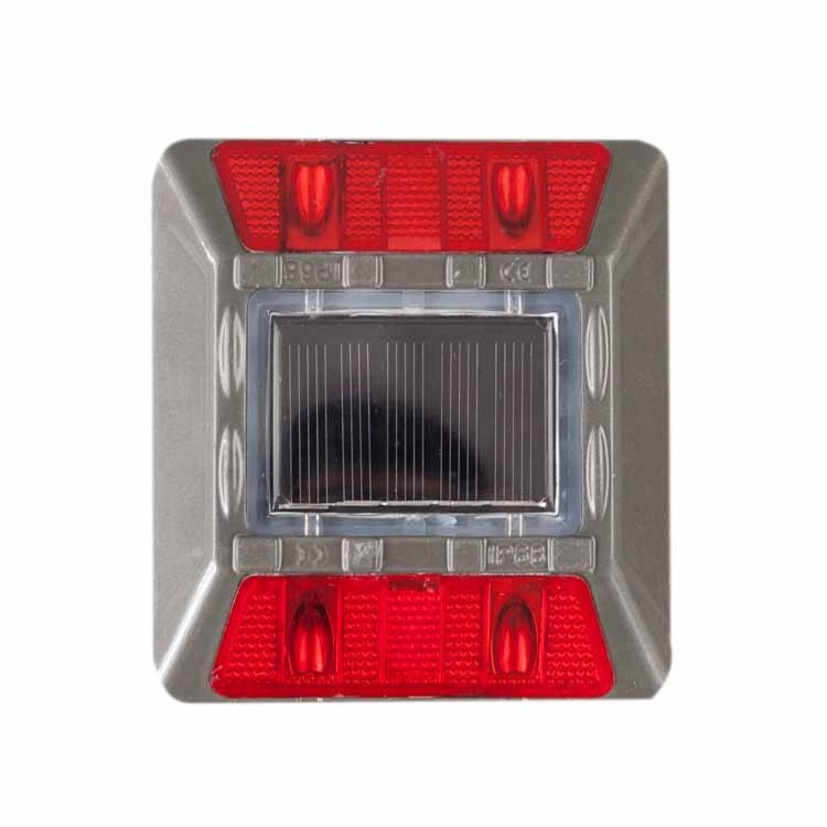 Topsafe Flashing Light Led Warning Light Orange Casting Aluminum Solar Powered Lamp Road Stud For Road