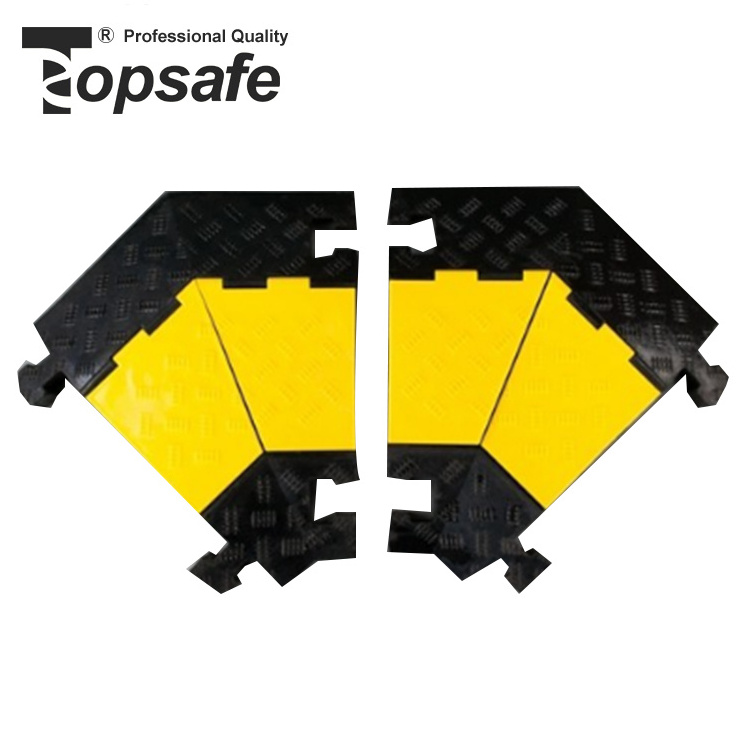 Topsafe Speed Hump Protector Fire Control Pipe Protector Rubber Cable Protector with PVC Cover Cable