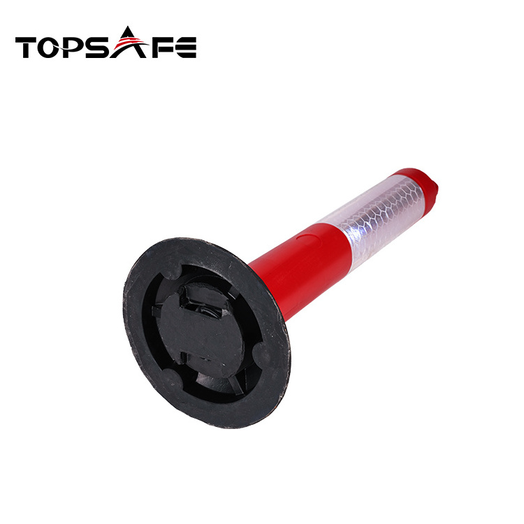 Professional construction divider plastic traffic pole road divider safety flexible post delineator warning post