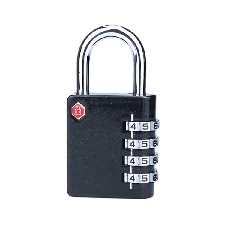 TSA Luggage digital combination lock Security padlocks 4 Digital Combination lock for Gym, Sports, School & Employee Locker,