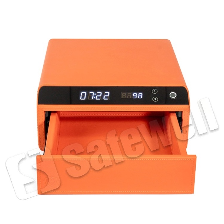 SWJW-06 Smart Fingerprint Jewelry Storage Box For Ring Security Lock Cash Saving Box Cash box