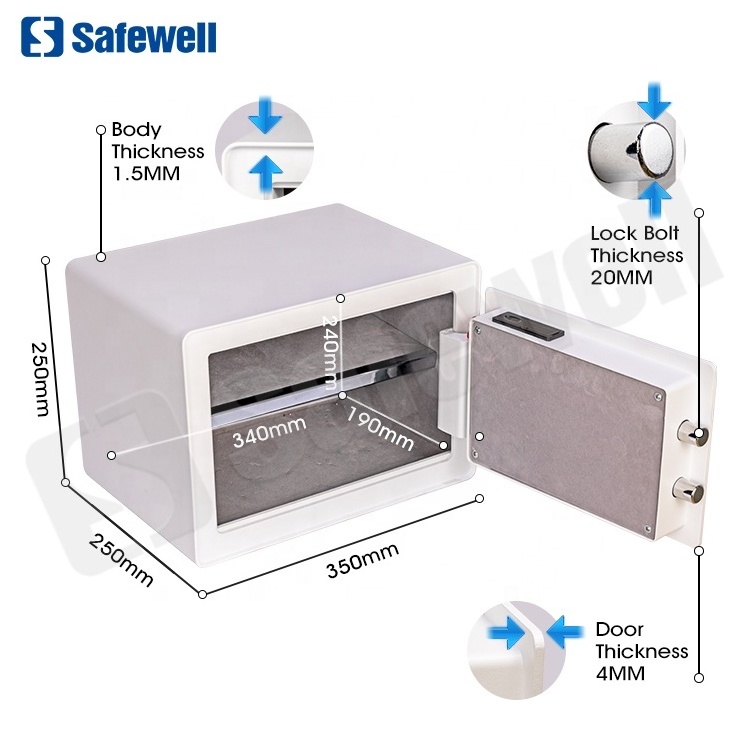 E6801E  Custom hotel room digital Caja Fuerte lock Box Security Money Electronic Small Safes For office Home kids