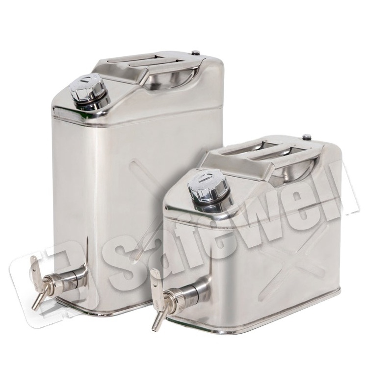 SWJC-43 Stainless Steel Jerry Can With Spout Jerry Can Dosing Tap