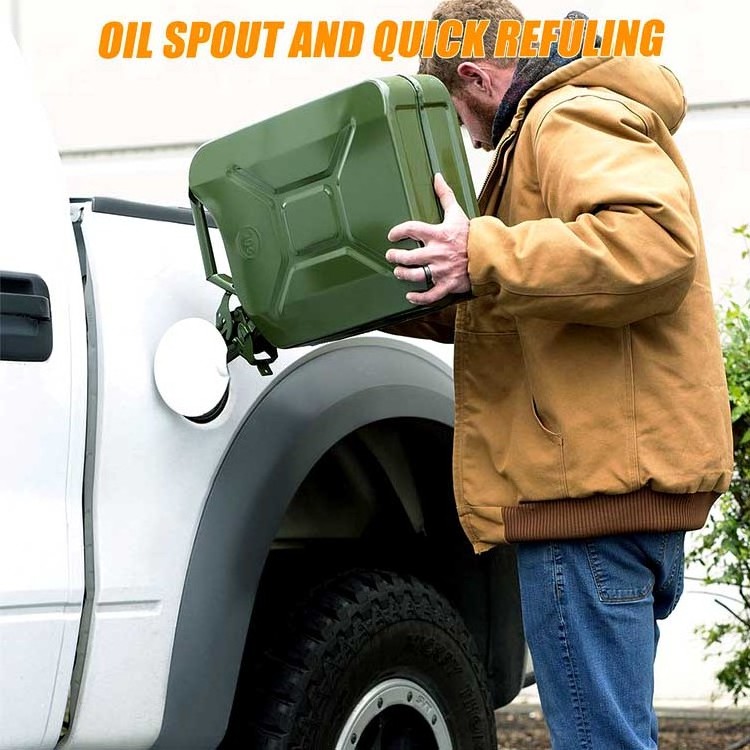 SWJC-03 UN red green black 5/10/15/20 liters 5 gallon Diesel steel metal fuel petrol wholesales jerry can without spout