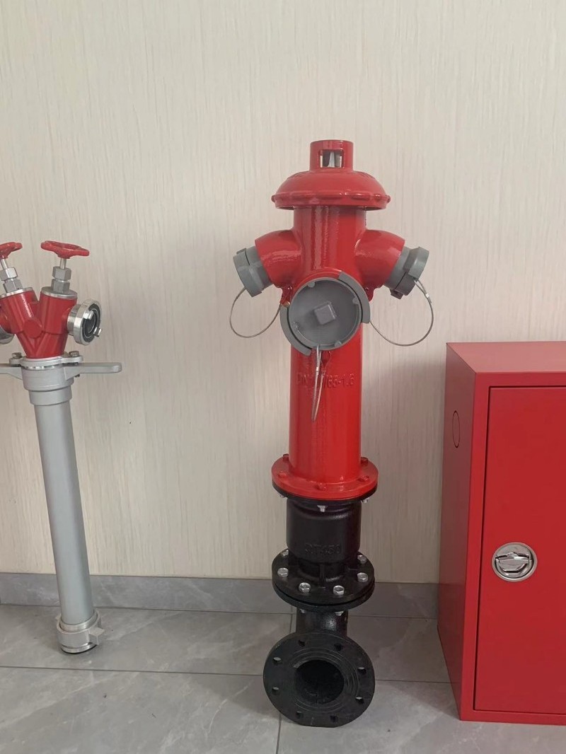 65mm 2 Way Breeching Inlet Pillar Fire Hydrant Valve