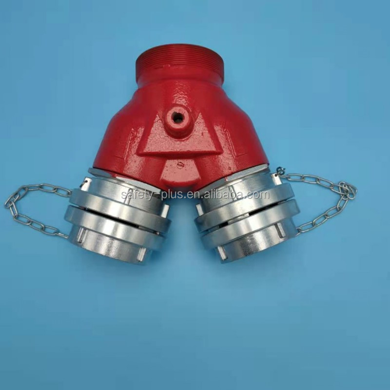 3'' outlet 2 Way Breeching Inlet 75mm Fire Hydrant Valve