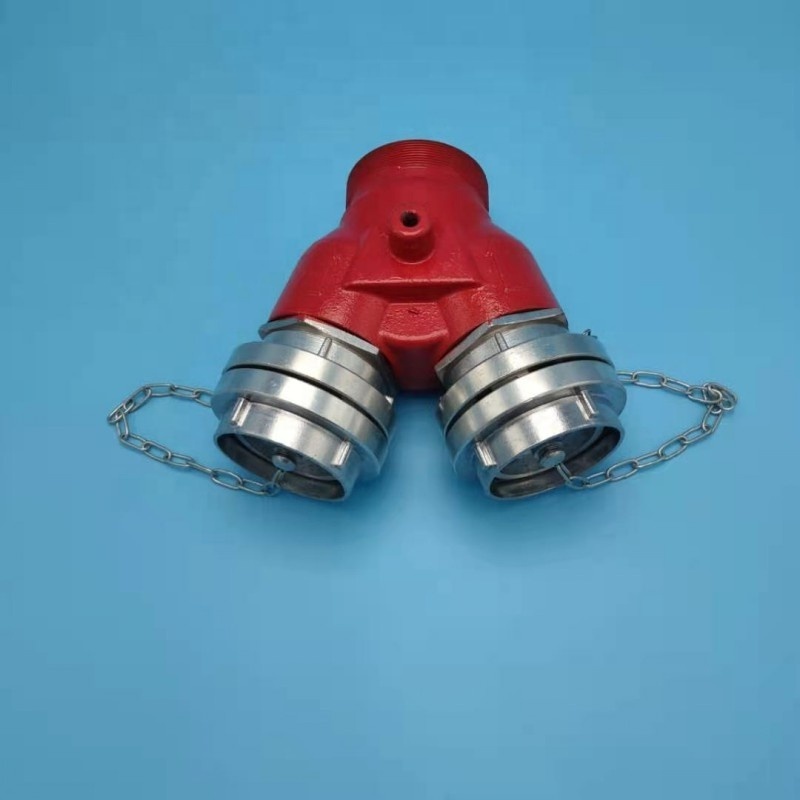 3'' outlet 2 Way Breeching Inlet 75mm Fire Hydrant Valve