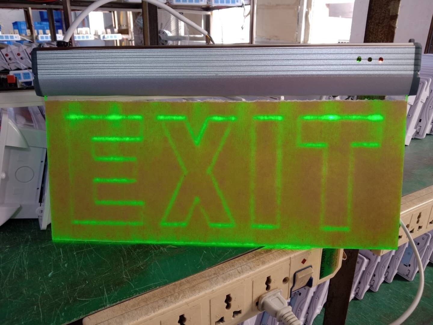 Smart Size LED Emergency Exit Sign Lead-calcium Battery SP-707 Wall or Celling Mounted Red Green Ce Safety Plastic Exit CN;ZHE