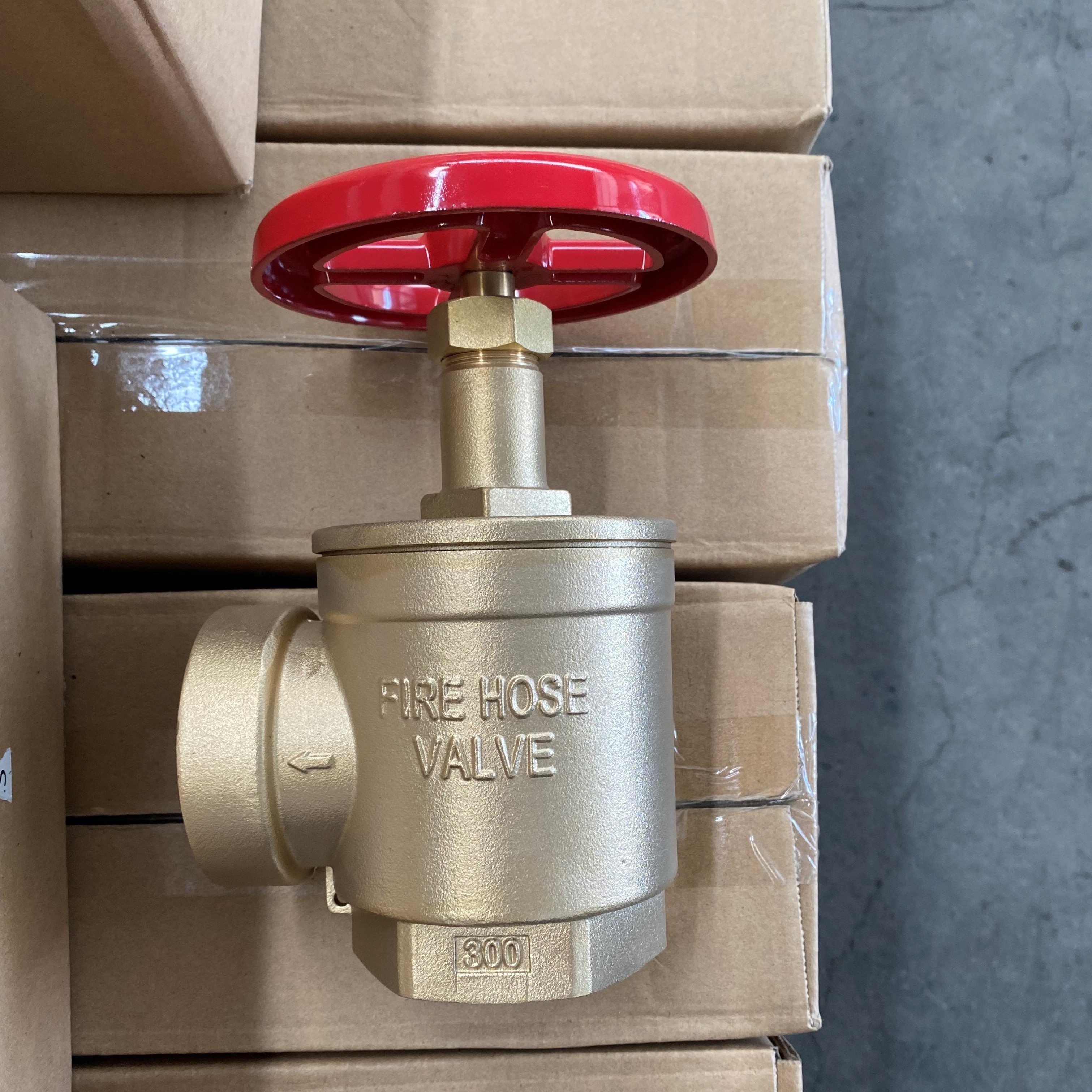 High quality Brass fire hose valve 2 1/2'' angle water land valve hydrant manufacturer