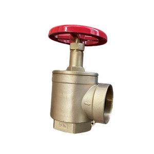 High quality Brass fire hose valve 2 1/2'' angle water land valve hydrant manufacturer