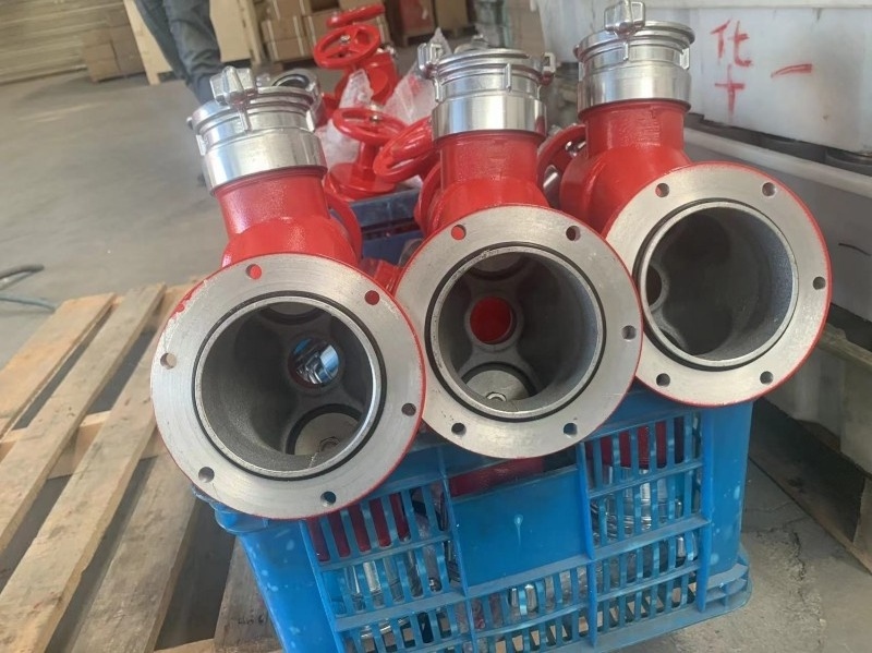 65mm 2 Way Breeching Inlet Pillar Fire Hydrant Valve