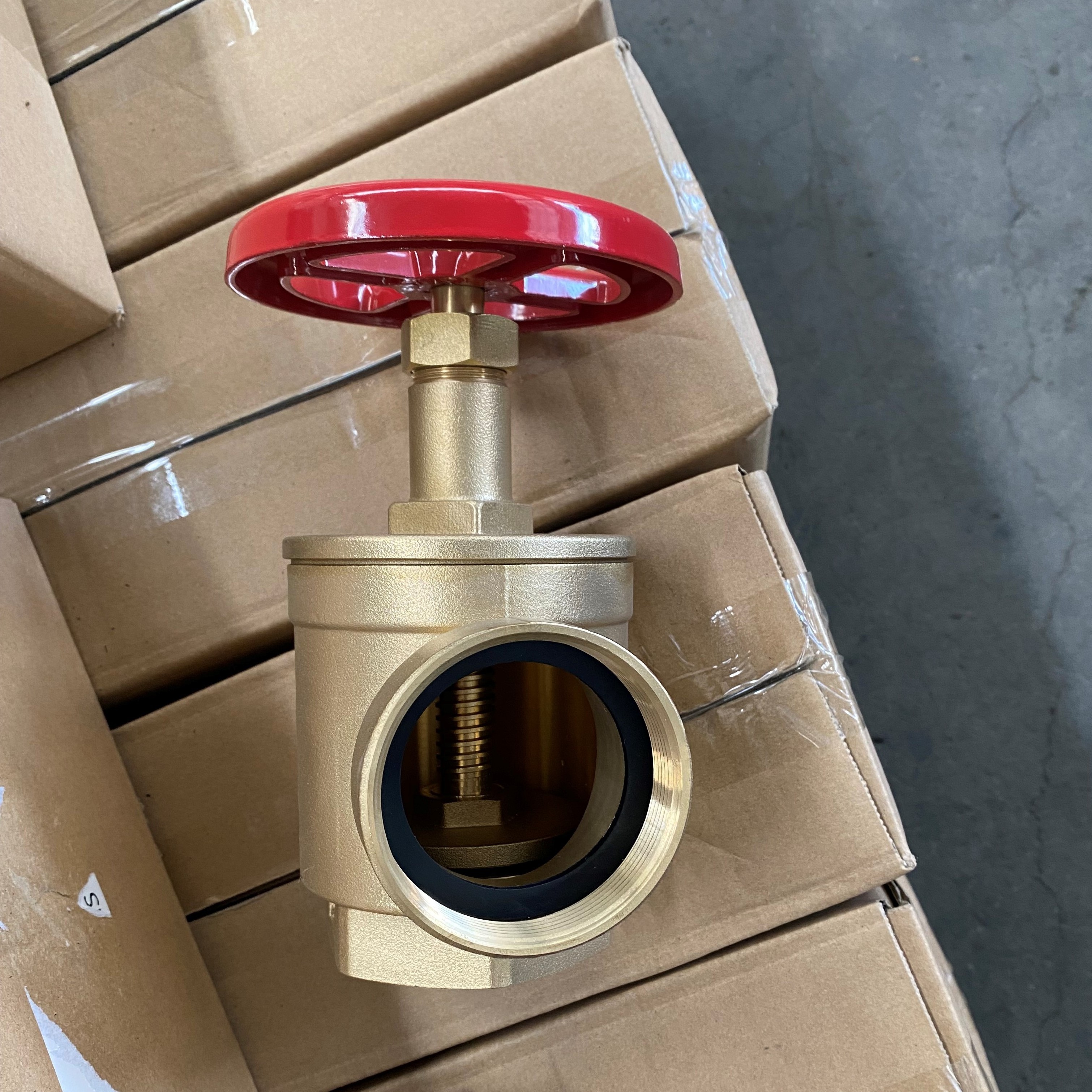 High quality Brass fire hose valve 2 1/2'' angle water land valve hydrant manufacturer