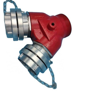 3'' outlet 2 Way Breeching Inlet 75mm Fire Hydrant Valve