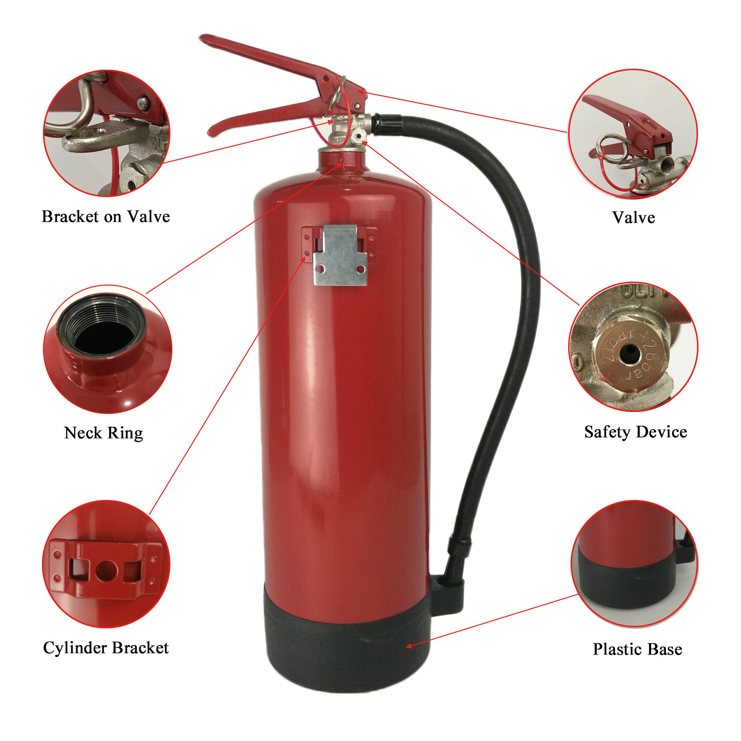 CE 6KG 40% 50% ABC Dry Powder  Fire Extinguisher Extincteur